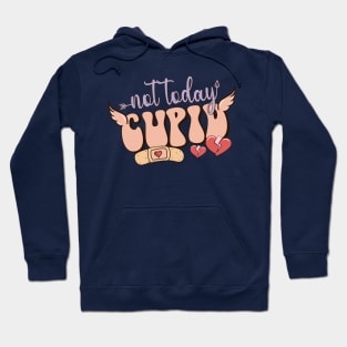 Not Today Cupid Love Sucks Anti Valentines Day Hoodie